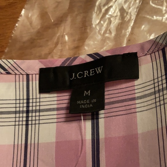 NWT J. Crew violet plaid halter top. - Picture 7 of 10